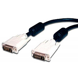 Кабель Atcom DVI/DVI 24/24 M/M 10 м Чорний/Білий 10702