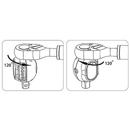 Адаптер динамометрический цифровой двустороннего действия TOPTUL 3/8" 27-135Nm DTA-135N