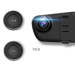 Автомобильный видеорегистратор зеркало Vehicle Blackbox DVR 1433 (av010-hbr)