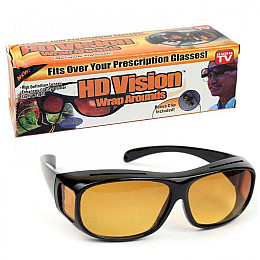 Антибликові окуляри HD Vision Wrap Arounds для водіїв Brown (av194-hbr)