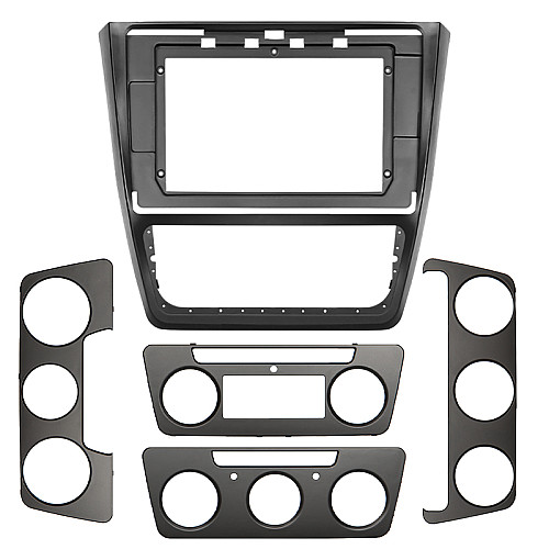 Переходная рамка Lesko Skoda Octavia 2004-2014 г F-6502 Black (6529-22642)