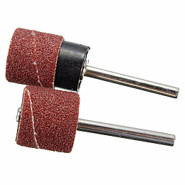 Нождачні барабани 12,5 мм - 50 шт для гравера, борманинки, дремел (Dremel) (зерно 80, 150,180, 240,320,600)