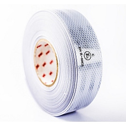 Светоотражающая самоклеящаяся лента 3M 5х300 см Белая (E1-104R-00821-WHITE3)