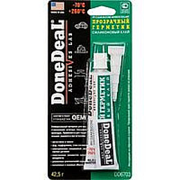 Герметик DoneDeal 6703 прозрачный силиконовый, 42,5 г