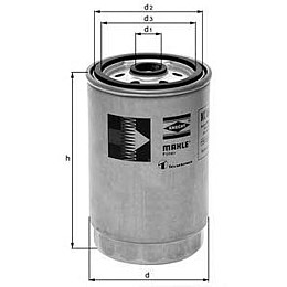 Топливный фильтр Mahle KC117 DAF