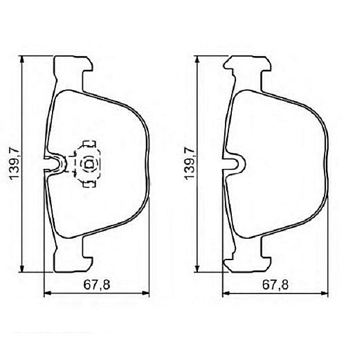 Тормозні колодки Bosch дискові задні BMW 3/5/6/7X5/X6 R 02>> 0986494325