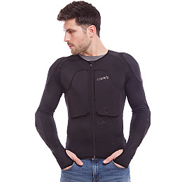 Мотозащита тела компрессионная NERVE MS-1196 р-р 3XL-4XL Черный PT1295