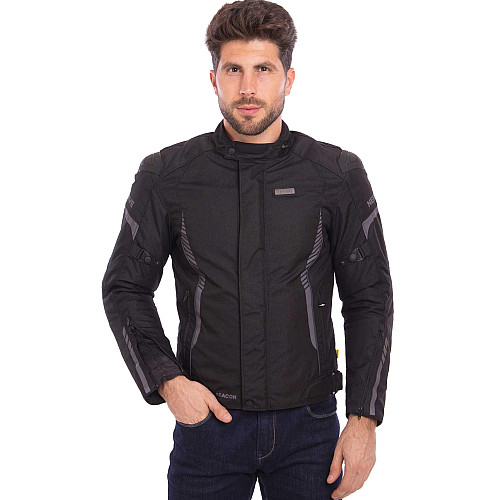 Мотокуртка текстильная с защитой NERVE MS-0113-BK XXL-50-52 Черный PT1505