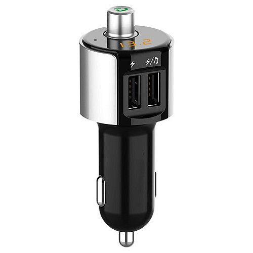 FM-трансмиттер RIAS G9 Bluetooth+2xUSB+MP3 Black (3_00314)