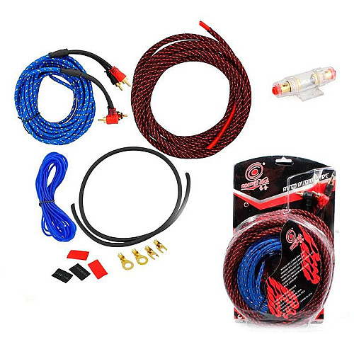 Набір проводів для підсилювача сабвуфера SOUND Tech 8GA 6м 1500W ART: 5600 (3_02414)
