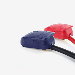 Быстросъёмные клеммы Baex для аккумуляторов, медно-латунный сплав, в комплекте 2 шт синий-красный