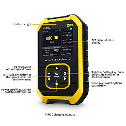 Дозиметр радіації професійний радіометр акумуляторний Fnirsi GC-01 Чорний/жовтий (100922)