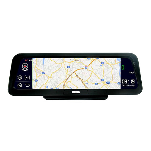 Відеореєстратор на торпеду RIAS DVR E98 10" IPS 4G GPS з двома камерами 2/32 Gb Android 8.1 Black (3_01143)