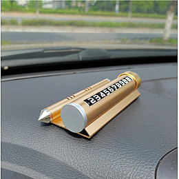 Табличка на панель автомобіля під лобове скло RIAS Parking Card з ароматизатором і склобоєм (3_01389)