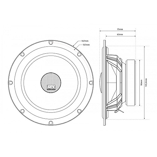 Коаксіальна акустика MTX TX465C