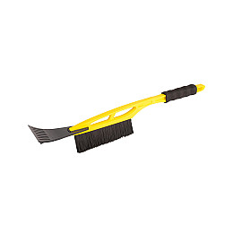 Щетка автомобильная со скребком 175*10 мм L 520 мм желтая MASTERTOOL GM (84-0003)