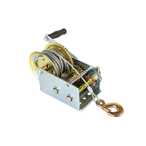 Лебедка барабанная тяговое усилие 907 кг трос 10 м MASTERTOOL GM (86-8190)