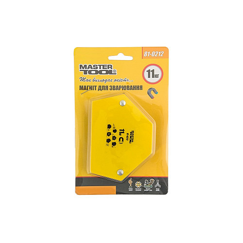 Магнит для сварки MASTERTOOL GM 11 кг 30/45/60/75/90/135° 95х48 мм (81-0212)