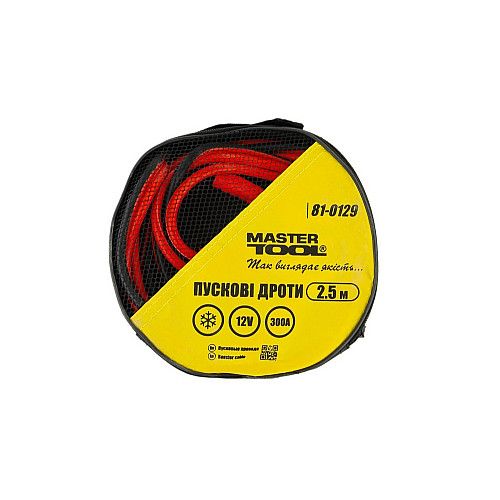 Провода пусковые MASTERTOOL GM 300 А 2.5 м (81-0129)