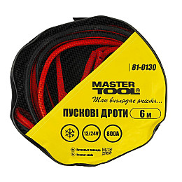 Провода пусковые MASTERTOOL GM 800 А 6 м (81-0130)