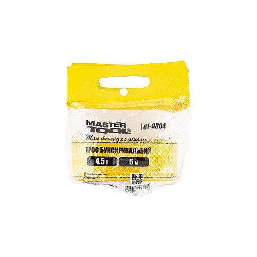 Трос буксировочний MASTERTOOL 4.5 т 5 м 60 мм 81-0304