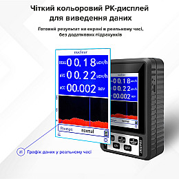 Дозиметр SBR-BR лічильник Гейгера вимірювач радіаційного випромінювання
