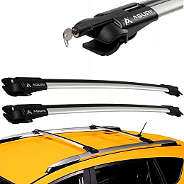 Поперечини на релінги AUDI A4 B7-B8; Allroad, Kombi 2009-2015 Aguri Prestige Silver