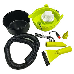 Автомобільний пилосос RIAS The Black для сухого та вологого прибирання 100W Green