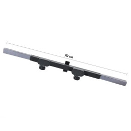 Сонцезахисна автомобільна штора RIAS на лобове скло 155x70 см Сірий