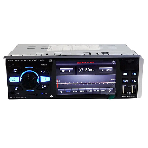 Автомагнітола RIAS 4052AI ISO 4.1'' екран DIVX+MP3+USB+SD+Bluetooth з пультом