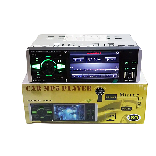 Автомагнітола RIAS 4052AI ISO 4.1'' екран DIVX+MP3+USB+SD+Bluetooth з пультом