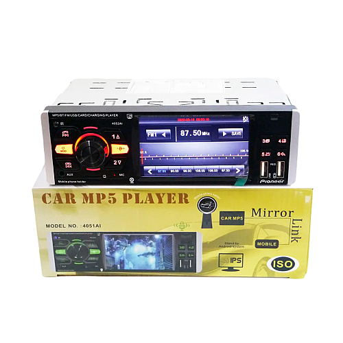 Автомагнітола RIAS 4052AI ISO 4.1'' екран DIVX+MP3+USB+SD+Bluetooth з пультом