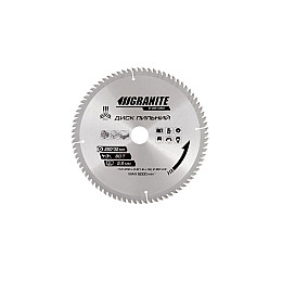 Диск пильний для дерева з твердосплавними напайками Granite 250х32х80Т (5-25-080)