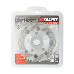 Фреза алмазна торцева для каменю Granite DOLPHIN LINE 125х22.2 мм (9-23-125)