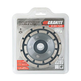 Фреза алмазна торцева для каменю Granite DOUBLE LINE 125х22.2 мм (9-20-125)