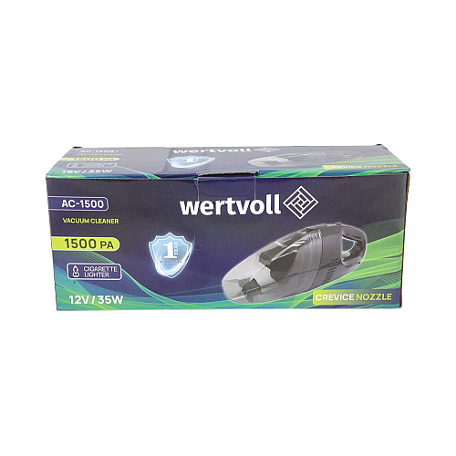 Пилосос автомобільний WERTVOLL 1500 PA 12 V 3 A 35 Вт (AC-1500)