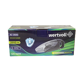 Пылесос автомобильный WERTVOLL 2500 PA 12 V 5 A 60 Вт (AC-2500)