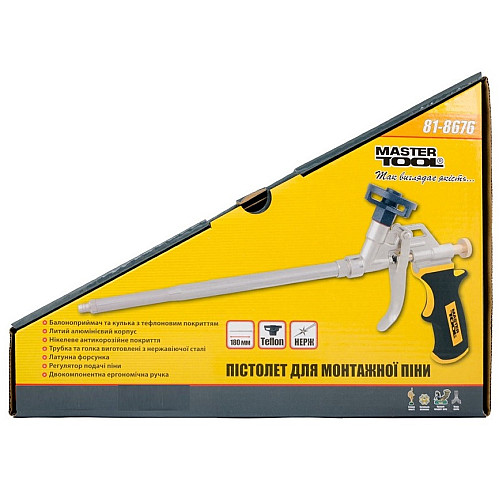 Пистолет для монтажной пены MASTERTOOL 180 мм (81-8676)