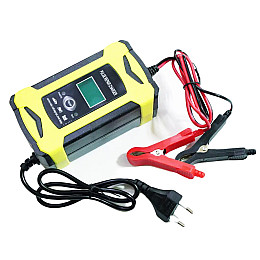 Зарядное устройство для автомобильного аккумулятора RIAS 12V 6A с LCD экраном (3_02715)