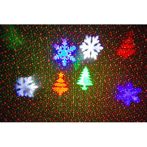 Новогодний уличный лазерный проектор X-Laser XX-MIX-1012 11 4 Вт Черный