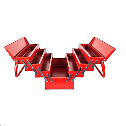 Ящик металевий MASTERTOOL 550 мм 4 яруси 7 відділень (79-5507)