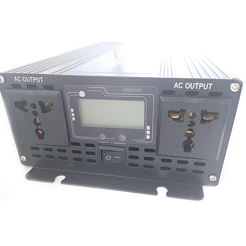 Інвертор напруги Tigee Power Inverter 005 з 12V на 220V 4000W чиста синусоїда Black (11043-hbr)