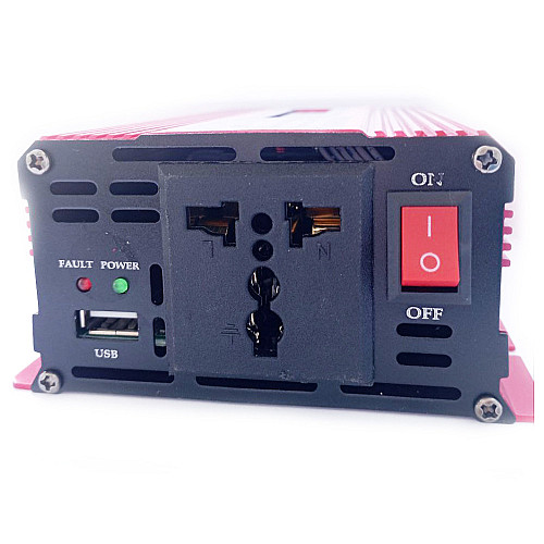 Инвертор напряжения Solar Smart King Power Inverter 009 c 12V на 220V 500W модифицированная синусоида Red (11031-hbr)