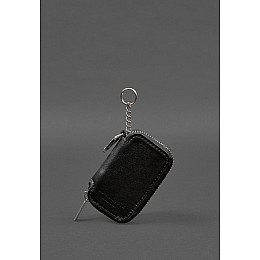 Кожаный чехол для автомобильного ключа черный краст BlankNote
