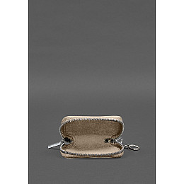 Кожаный чехол для автомобильного ключа светло-бежевый краст BlankNote