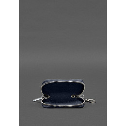 Кожаный чехол для автомобильного ключа синий краст BlankNote