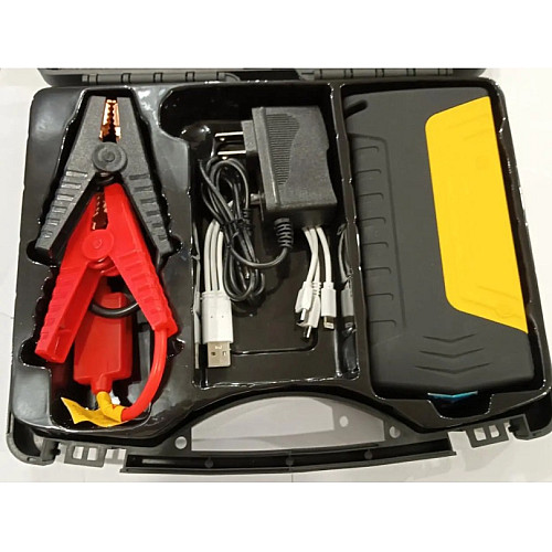 Пускове автомобільне пристрій для акумулятора з компресором у валізі JUMP STARTER Power Bank 50800 mAh