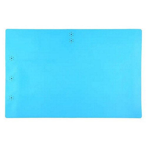 Коврик для пайки силіконовий термостійкий 55x35 см S-180 Blue MHZ