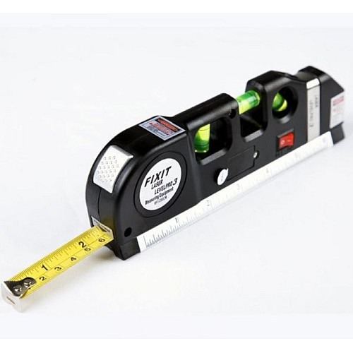 Лазерний рівень з рулеткою та лінійкою 4 в 1 OPT-TOP Laser Level Pro 3 (1756374678)