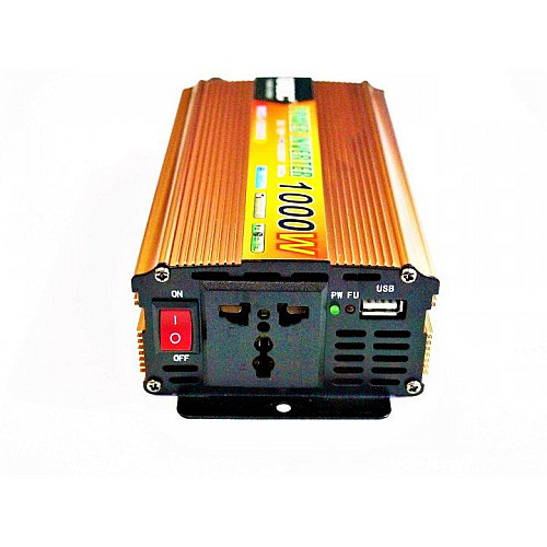 Інвертор автомобільний UKC 12V-220V 1000W перетворювач напруги (1756375446)